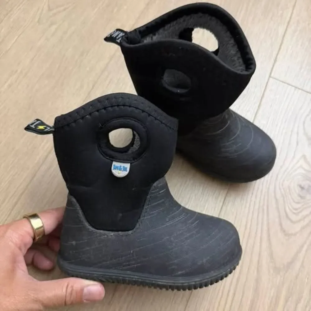 JAN & JUL Toddler Winter Boots Waterproof (Black Birch) size 6 toddler